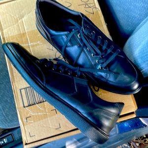 Black Co & Moda “Goldblack728” fashion sneaker like new! High end Italian-made!